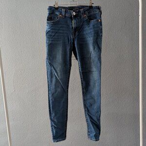 Women's True Religion Dark Wash Jennie Curvy Mid-Rise Jeans Sz 30